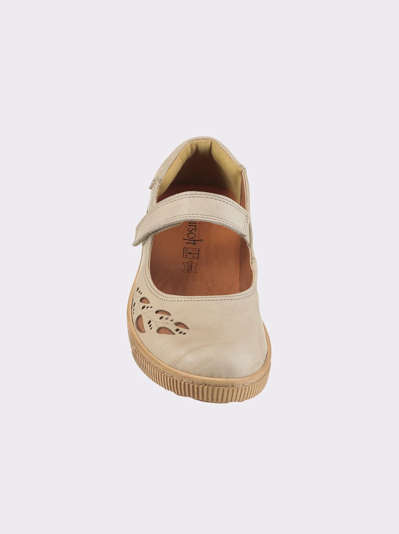 Klettschuh mit Leder-Wechselfußbett