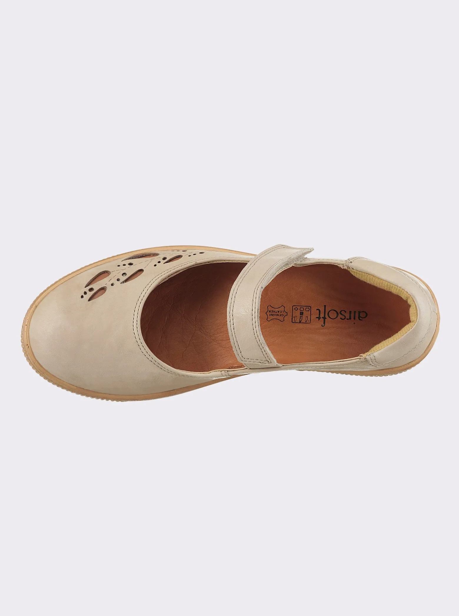 Klettschuh mit Leder-Wechselfußbett