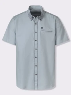 Kurzarmhemd mit Button-down-Kragen