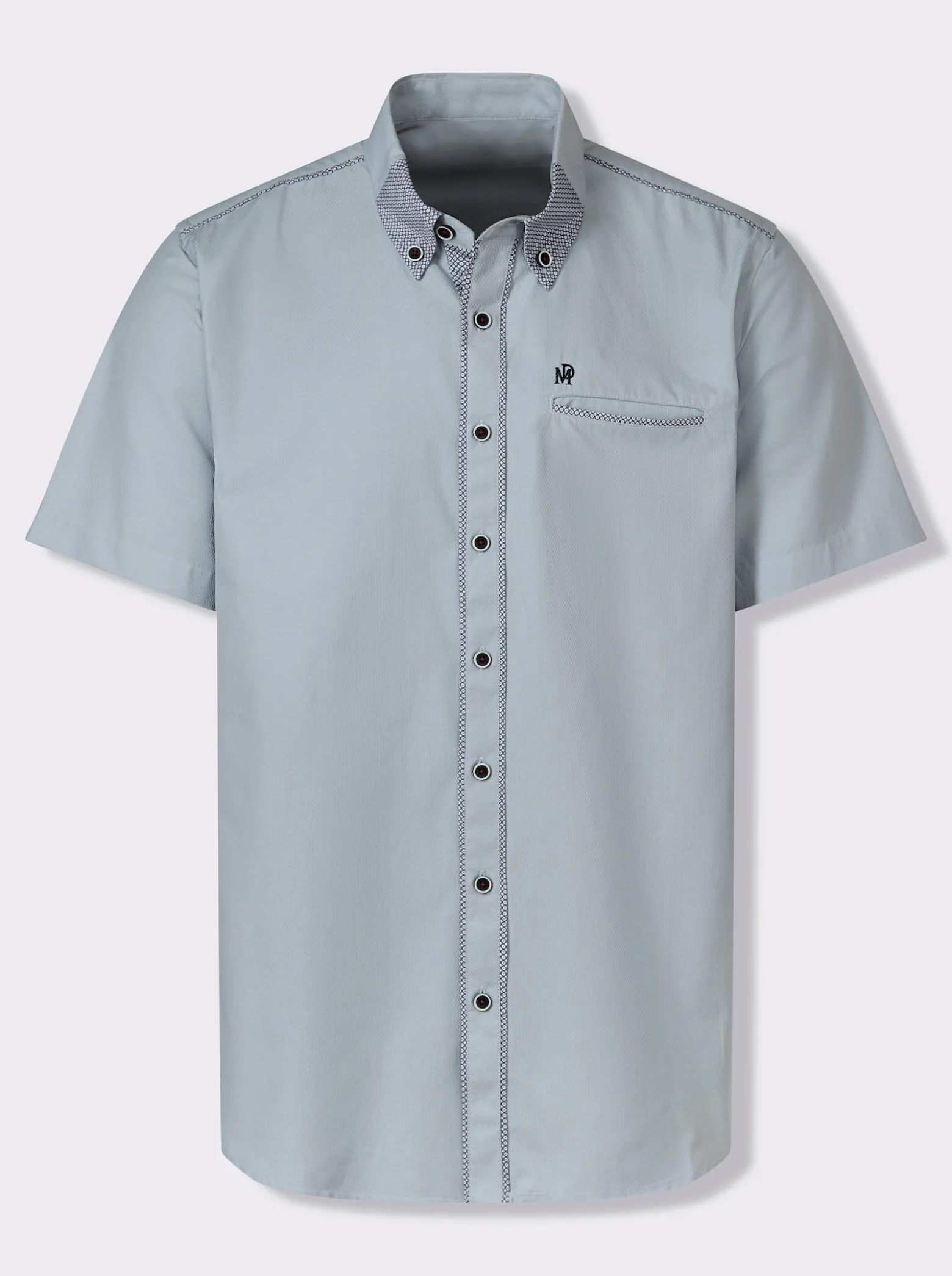 Kurzarmhemd mit Button-down-Kragen