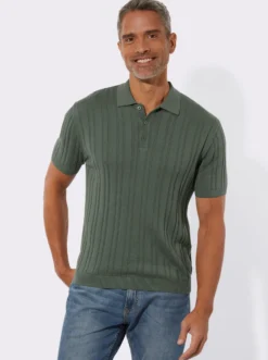Kurzarmpullover mit 3D-Struktur