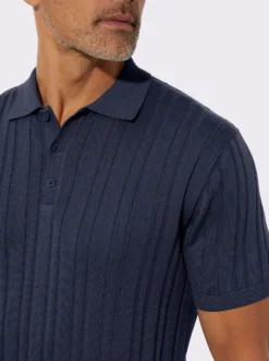 Kurzarmpullover mit 3D-Struktur