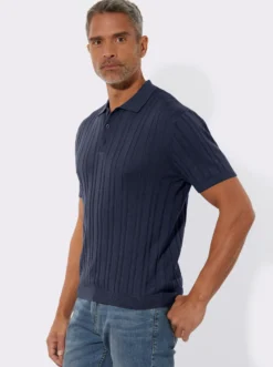 Kurzarmpullover mit 3D-Struktur