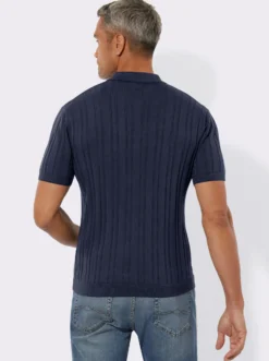 Kurzarmpullover mit 3D-Struktur