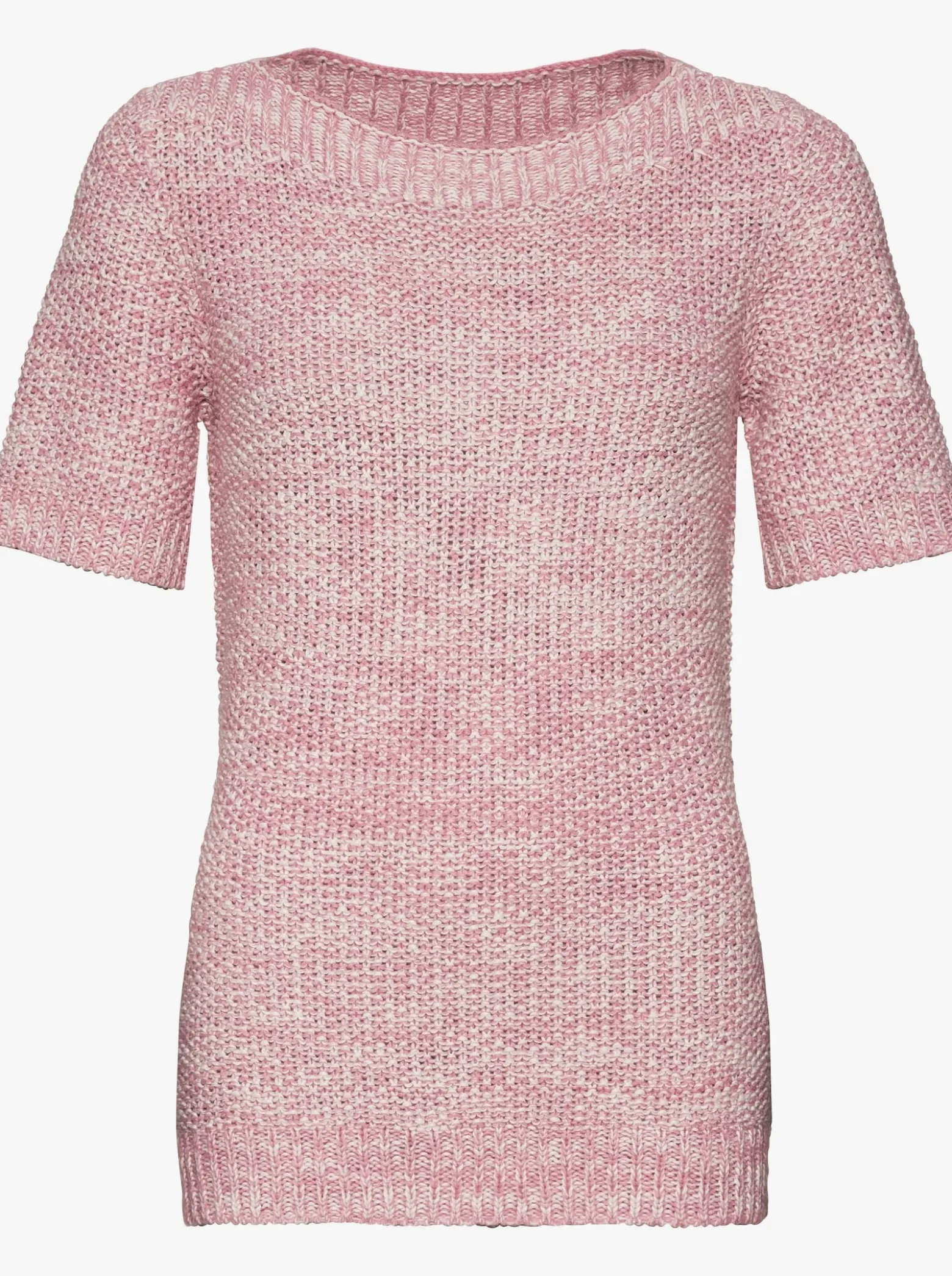 Kurzarmpullover mit Glanzgarnen