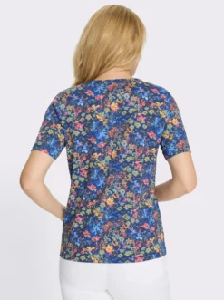 Kurzarmshirt allover bedruckt