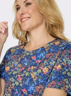 Kurzarmshirt allover bedruckt