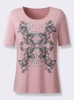 Kurzarmshirt aus Baumwolle, bedruckt