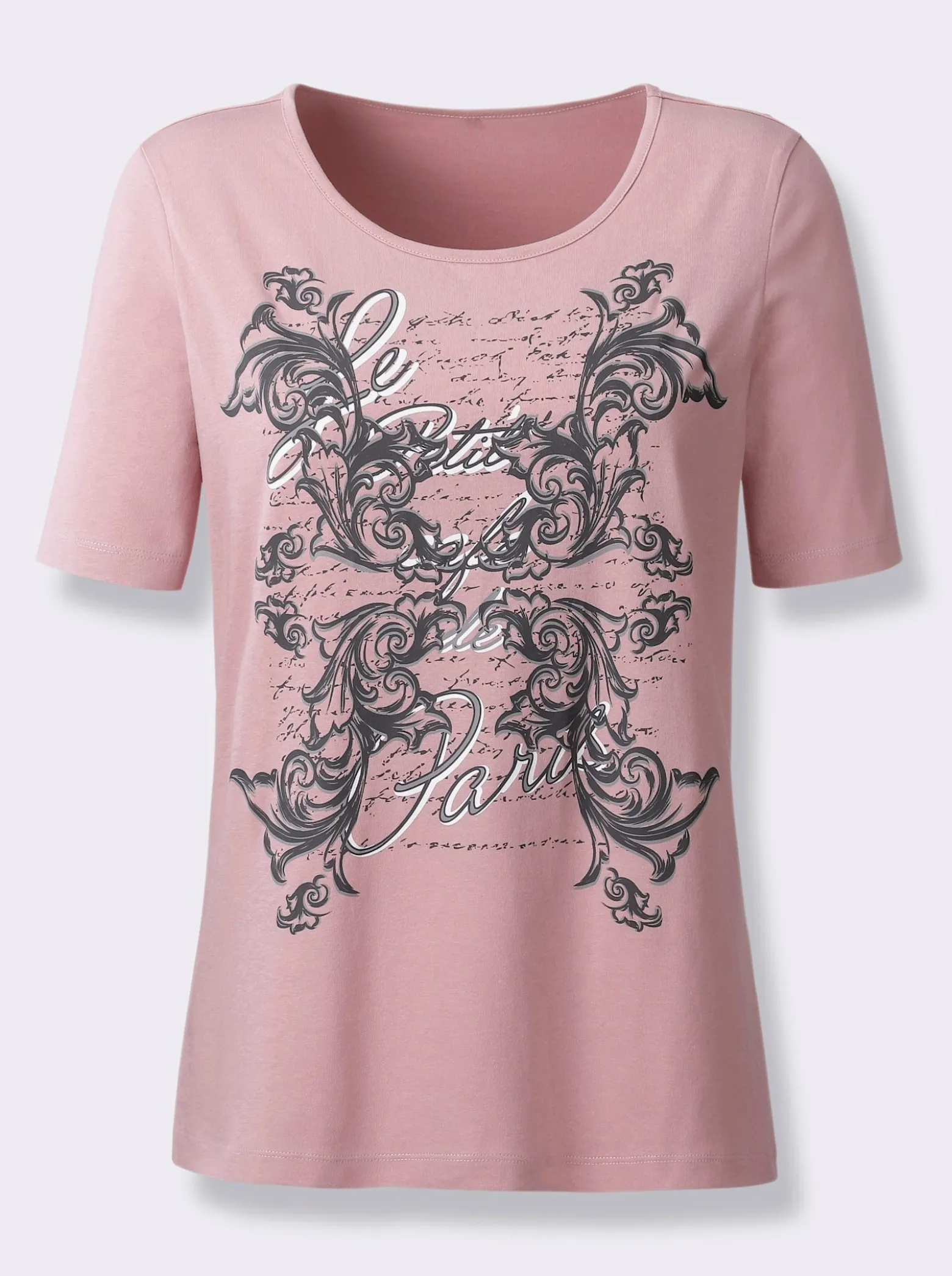 Kurzarmshirt aus Baumwolle, bedruckt