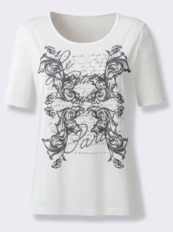 Kurzarmshirt aus Baumwolle, bedruckt