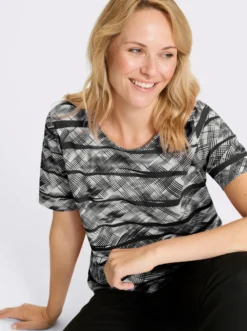 Kurzarmshirt aus reiner Baumwolle