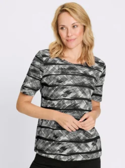 Kurzarmshirt aus reiner Baumwolle