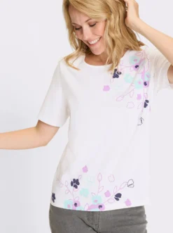 Kurzarmshirt aus reiner Baumwolle