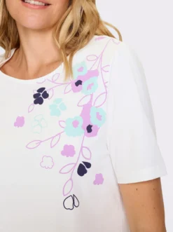Kurzarmshirt aus reiner Baumwolle