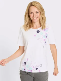 Kurzarmshirt aus reiner Baumwolle