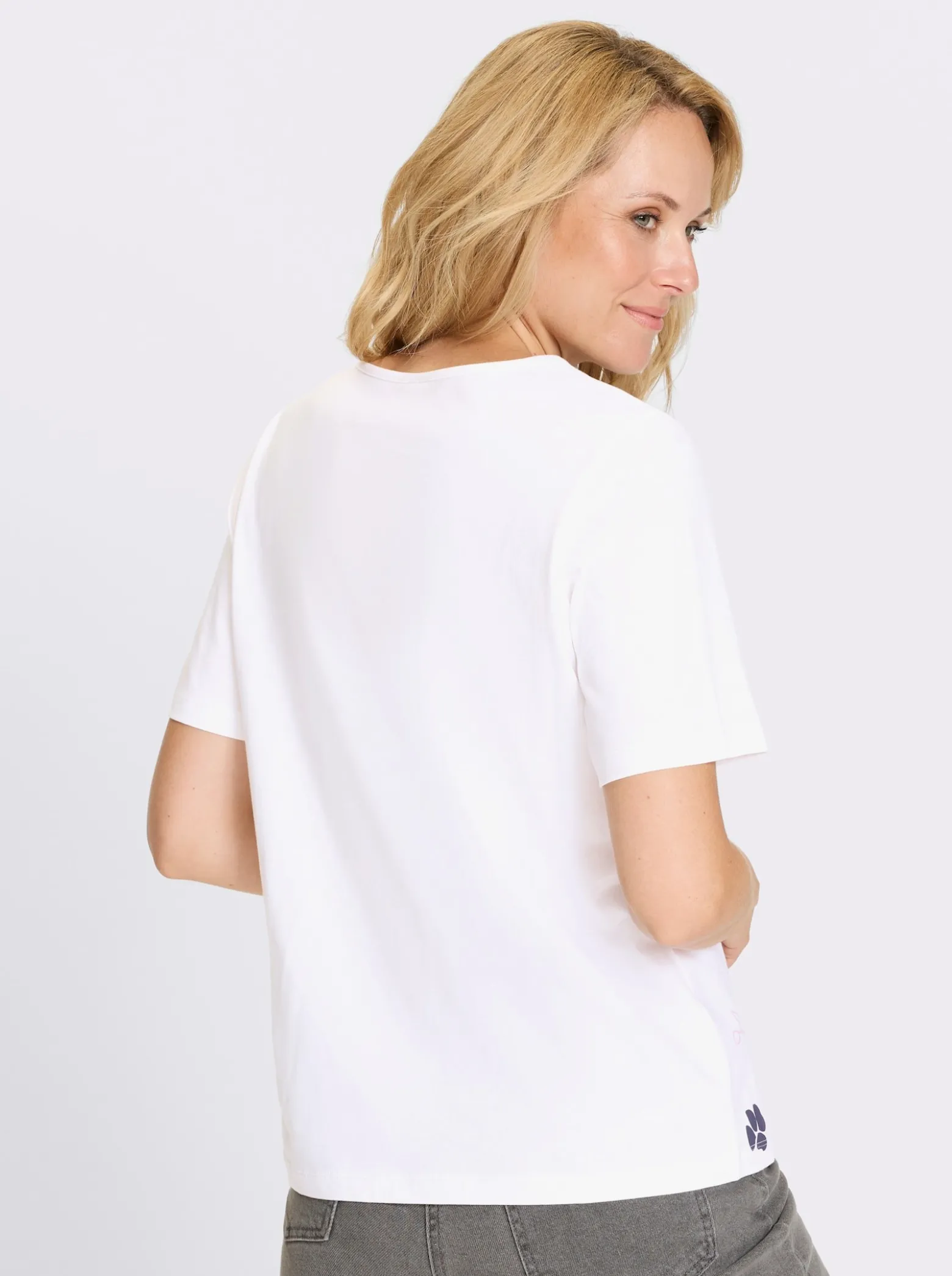 Kurzarmshirt aus reiner Baumwolle