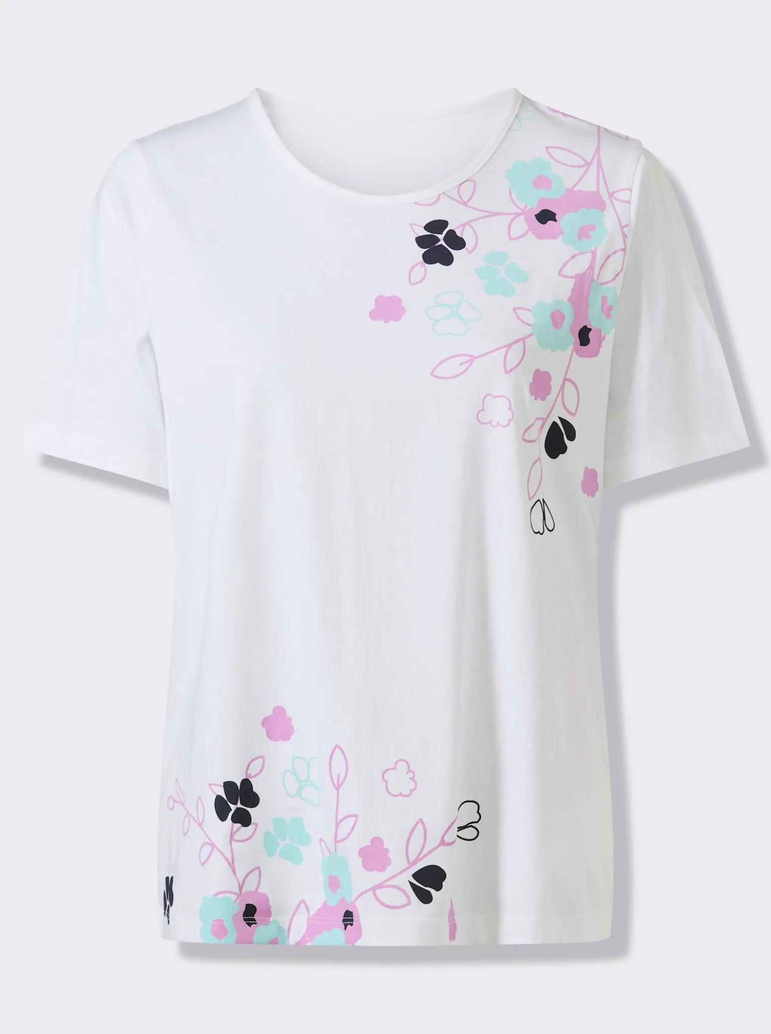 Kurzarmshirt aus reiner Baumwolle
