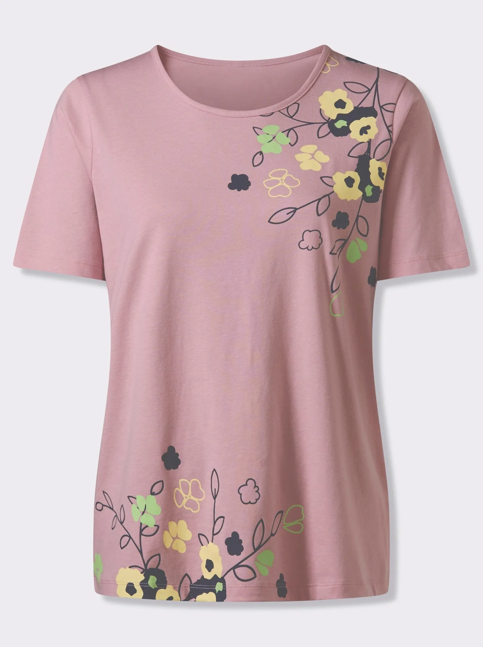 Kurzarmshirt aus reiner Baumwolle