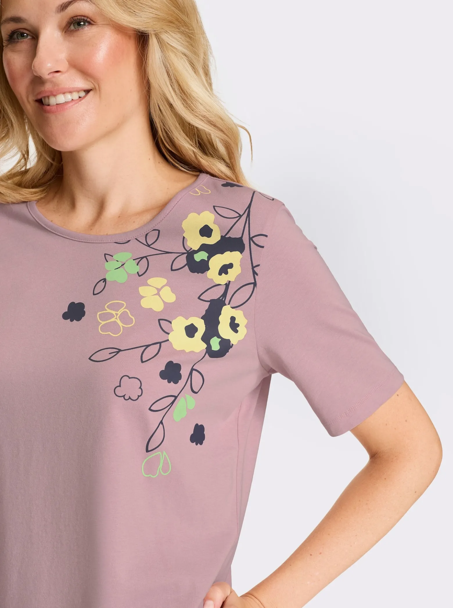 Kurzarmshirt aus reiner Baumwolle