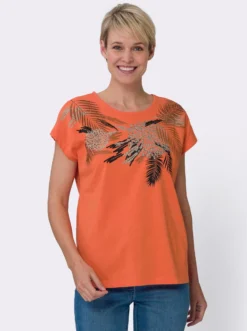 Kurzarmshirt aus reiner Baumwolle