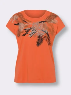 Kurzarmshirt aus reiner Baumwolle