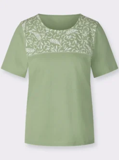 Kurzarmshirt aus reiner Baumwolle