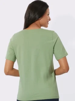 Kurzarmshirt aus reiner Baumwolle