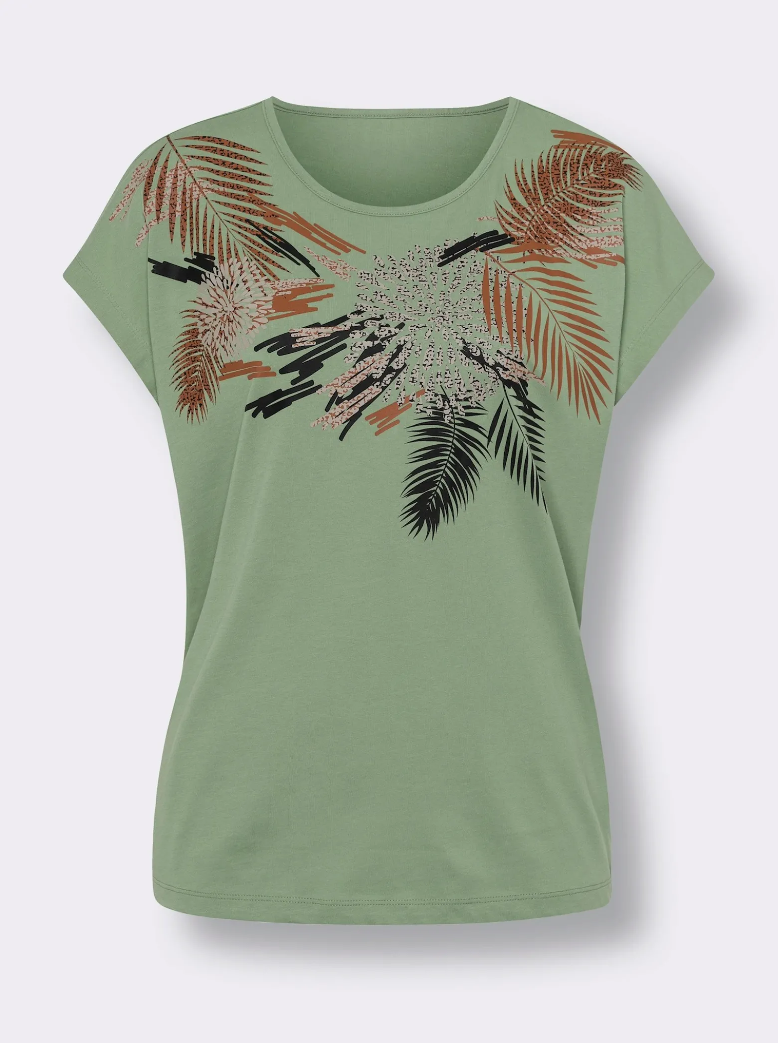 Kurzarmshirt aus reiner Baumwolle