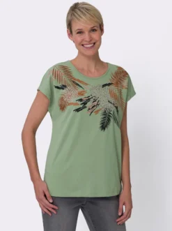 Kurzarmshirt aus reiner Baumwolle