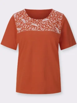 Kurzarmshirt aus reiner Baumwolle