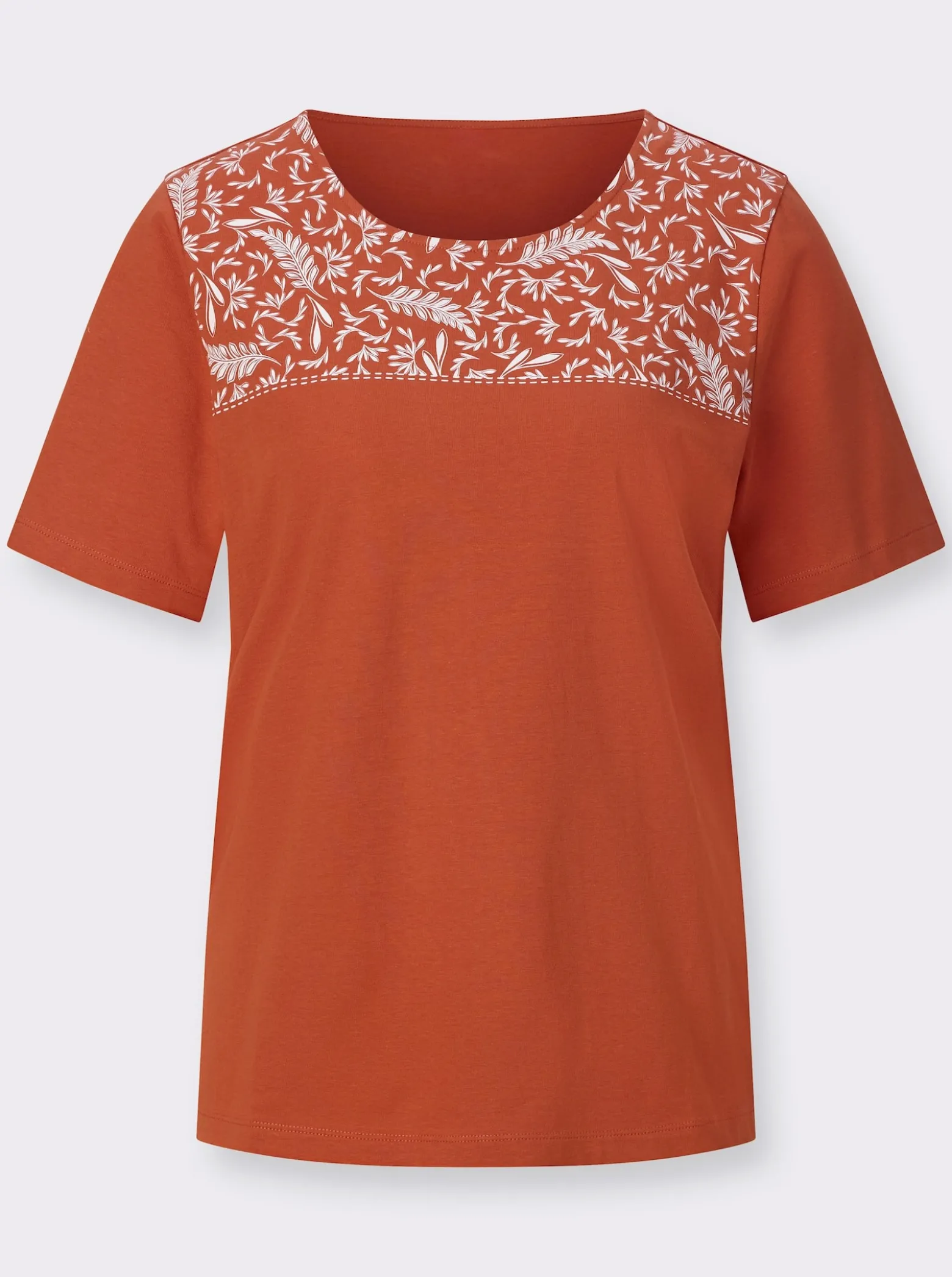 Kurzarmshirt aus reiner Baumwolle