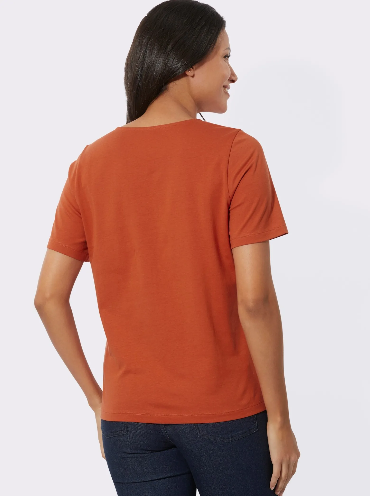 Kurzarmshirt aus reiner Baumwolle