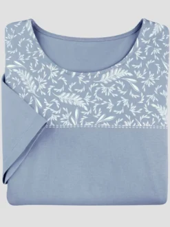 Kurzarmshirt aus reiner Baumwolle