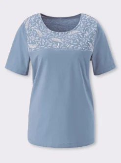 Kurzarmshirt aus reiner Baumwolle