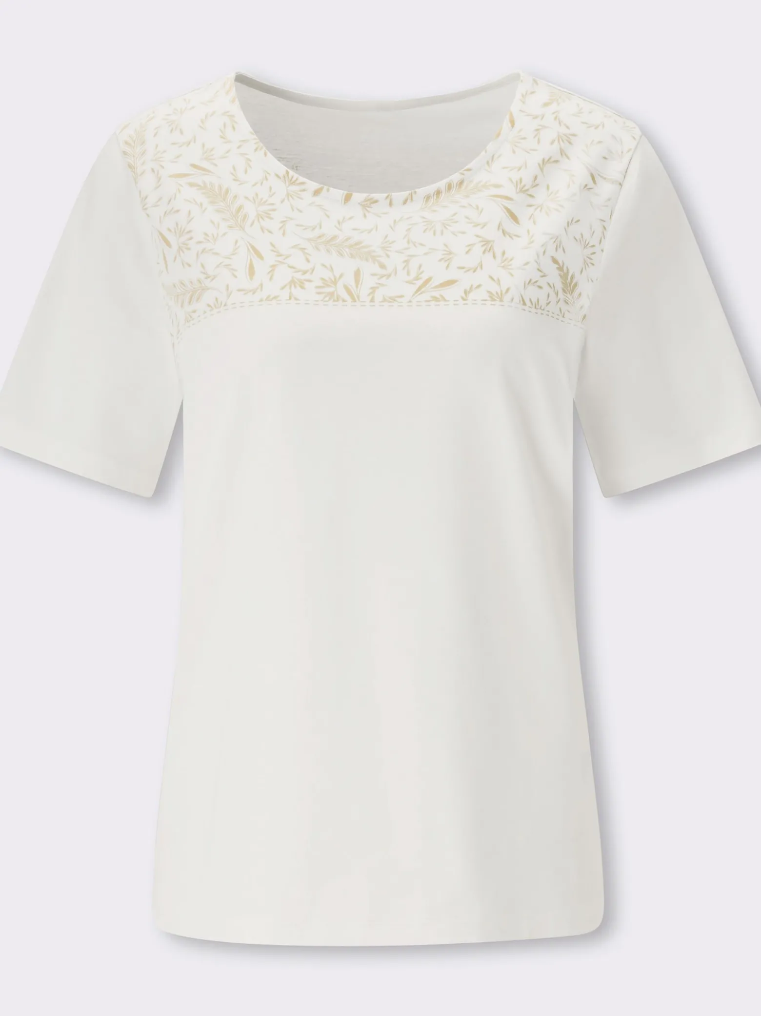Kurzarmshirt aus reiner Baumwolle