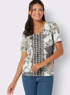 Kurzarmshirt aus reiner Baumwolle