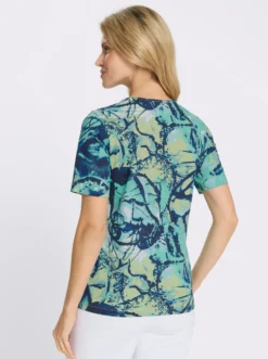 Kurzarmshirt aus reiner Baumwolle