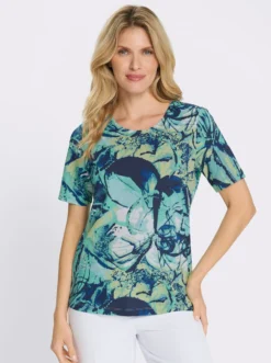 Kurzarmshirt aus reiner Baumwolle