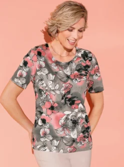 Kurzarmshirt aus reiner Baumwolle