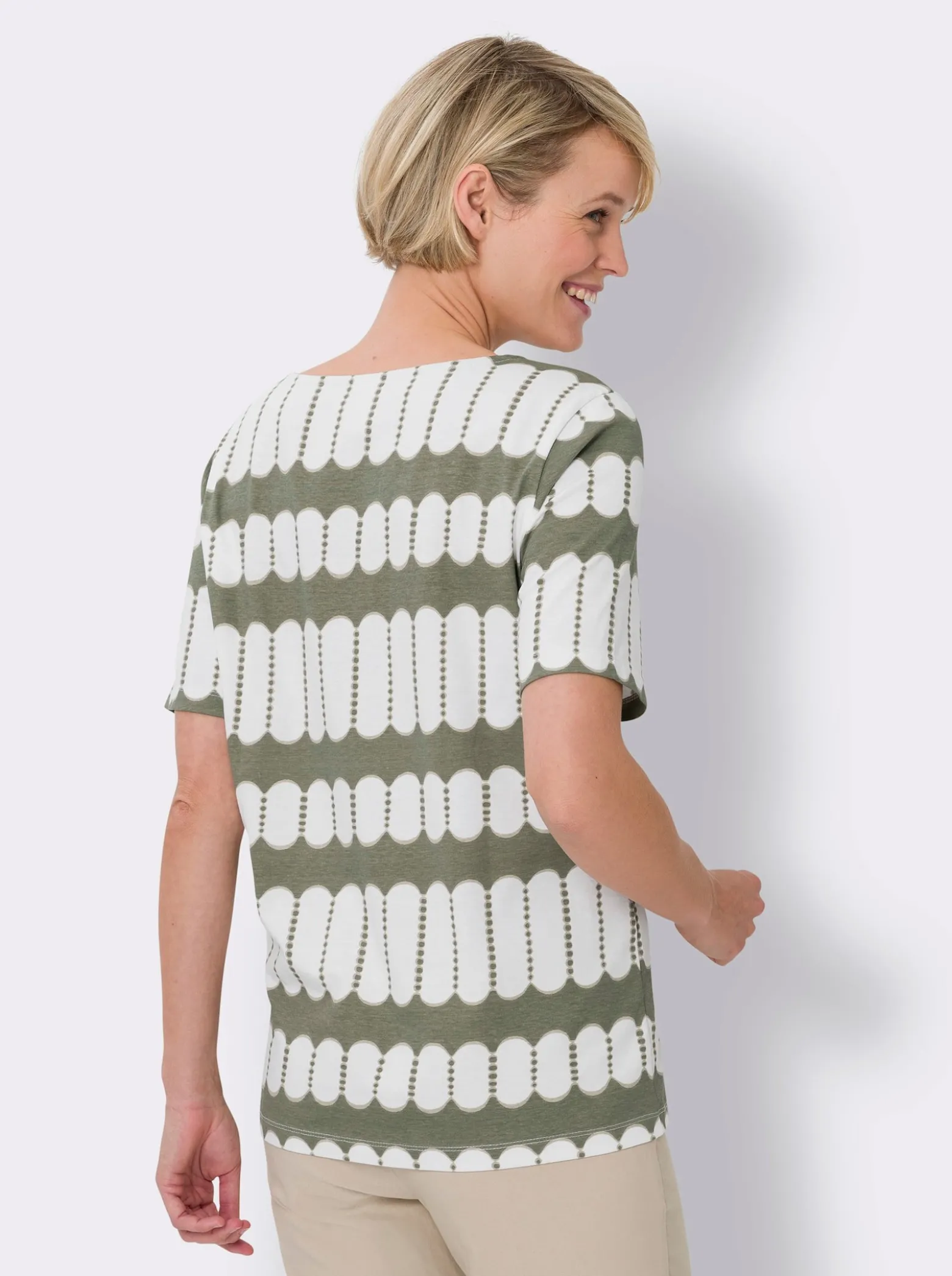 Kurzarmshirt aus reiner Baumwolle