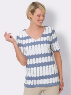 Kurzarmshirt aus reiner Baumwolle