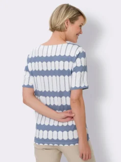 Kurzarmshirt aus reiner Baumwolle