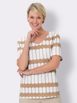 Kurzarmshirt aus reiner Baumwolle