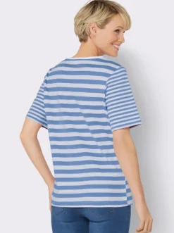 Kurzarmshirt , hochwertig garngefärbt