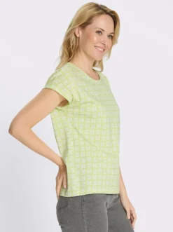 Kurzarmshirt im Allover-Druckmuster