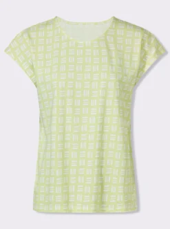 Kurzarmshirt im Allover-Druckmuster