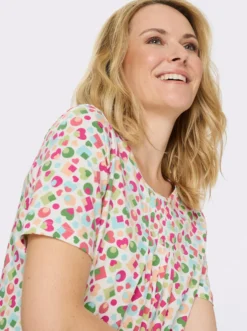 Kurzarmshirt im bunten Allover-Print