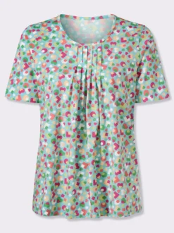 Kurzarmshirt im bunten Allover-Print