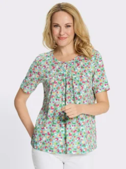 Kurzarmshirt im bunten Allover-Print
