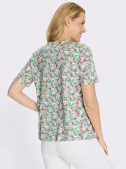 Kurzarmshirt im bunten Allover-Print